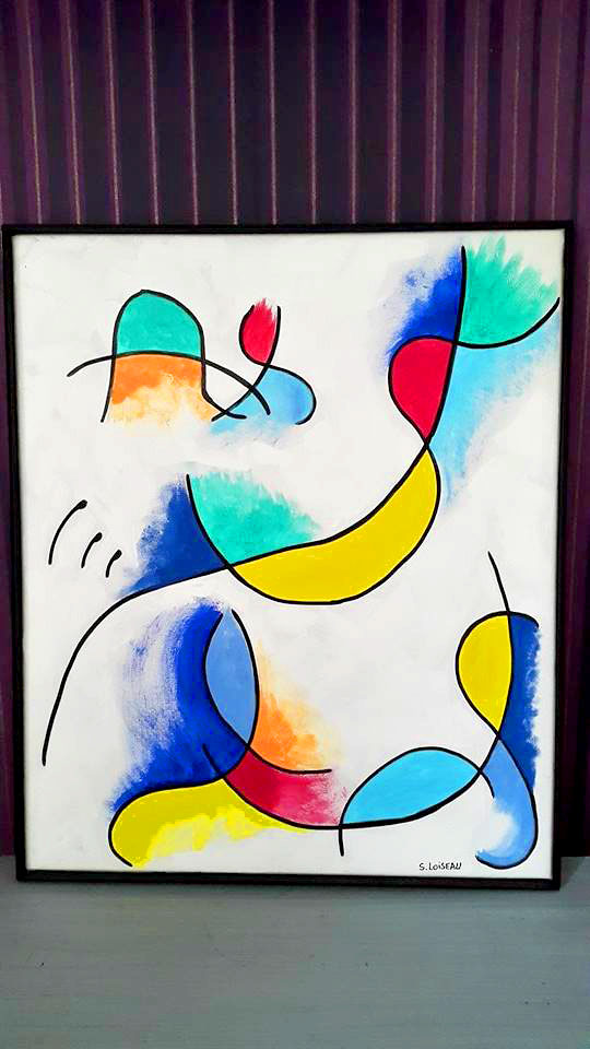 Clownesque | 46x54 | X