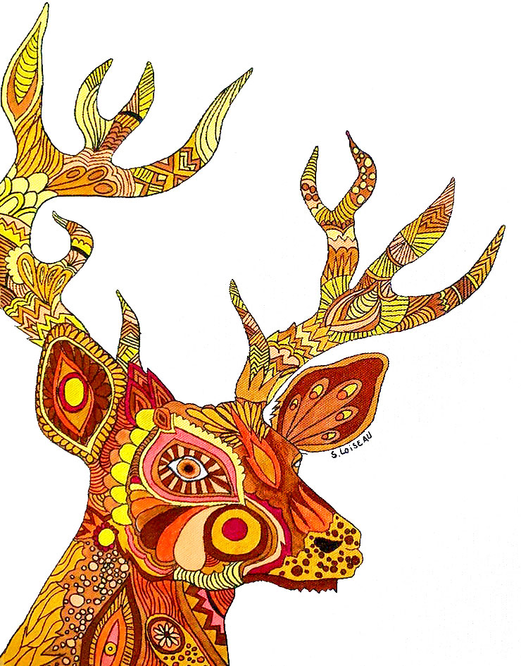 Cerf | 40x40 | X