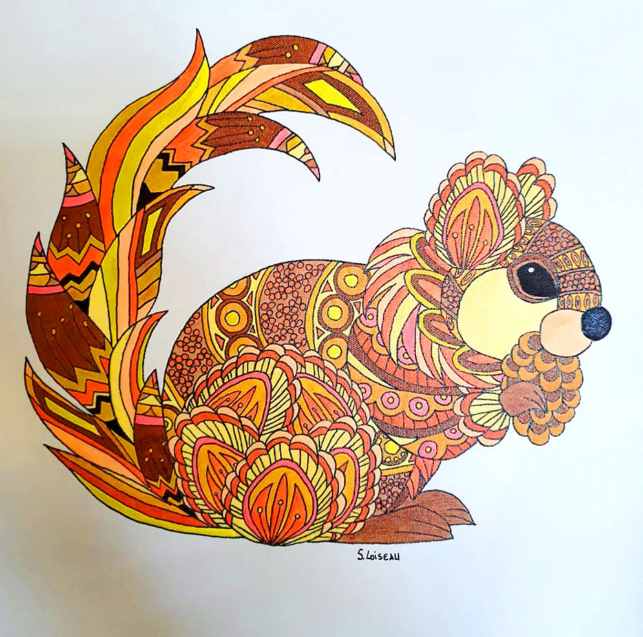 Ecureuil | 40x40 | X