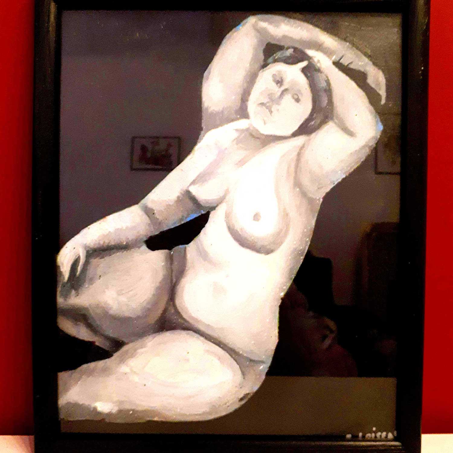 La femme aux trois bras de Ingres | Petit cadre sous verre