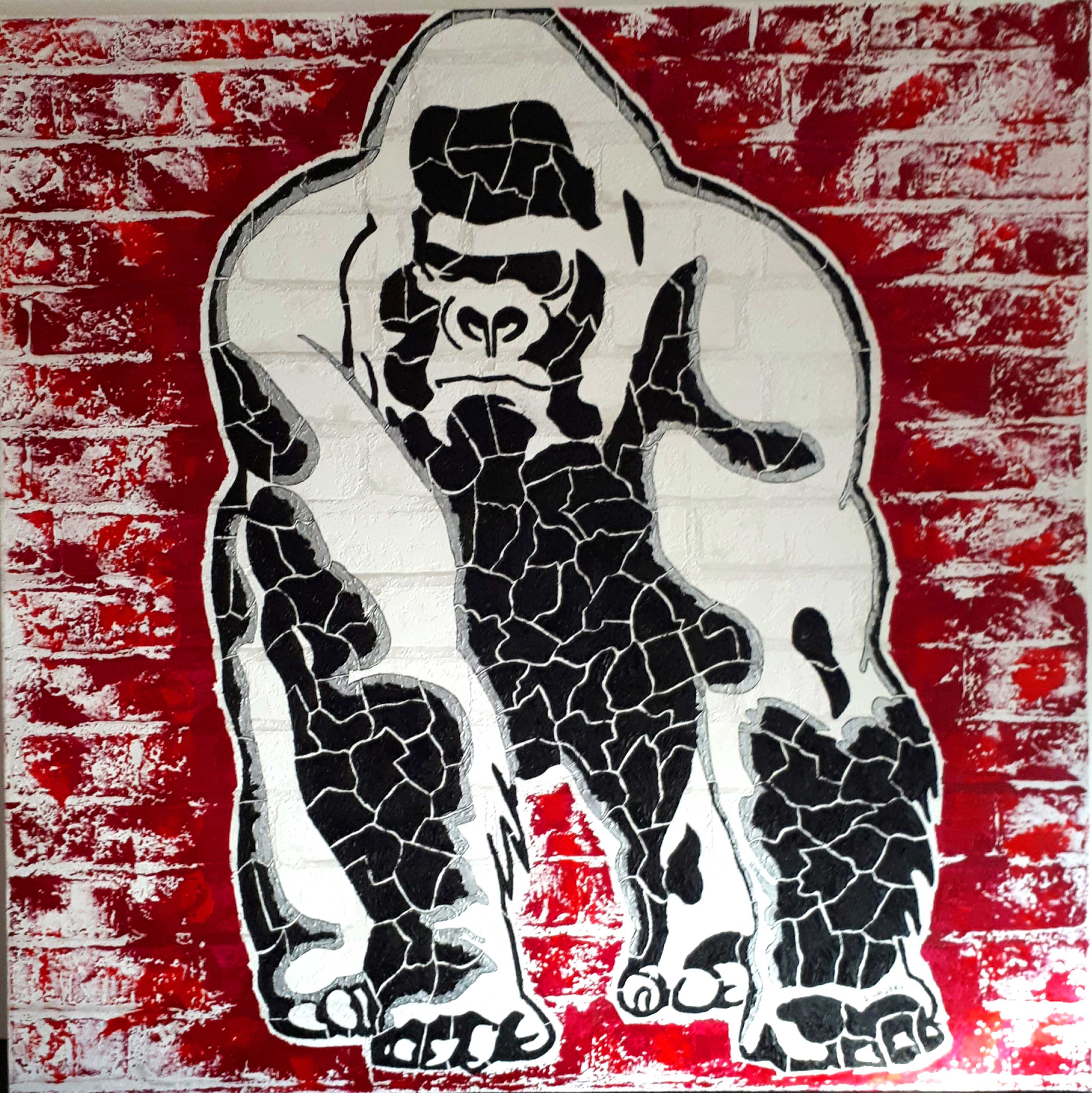 Gorille dans la brume | 80x80 | X