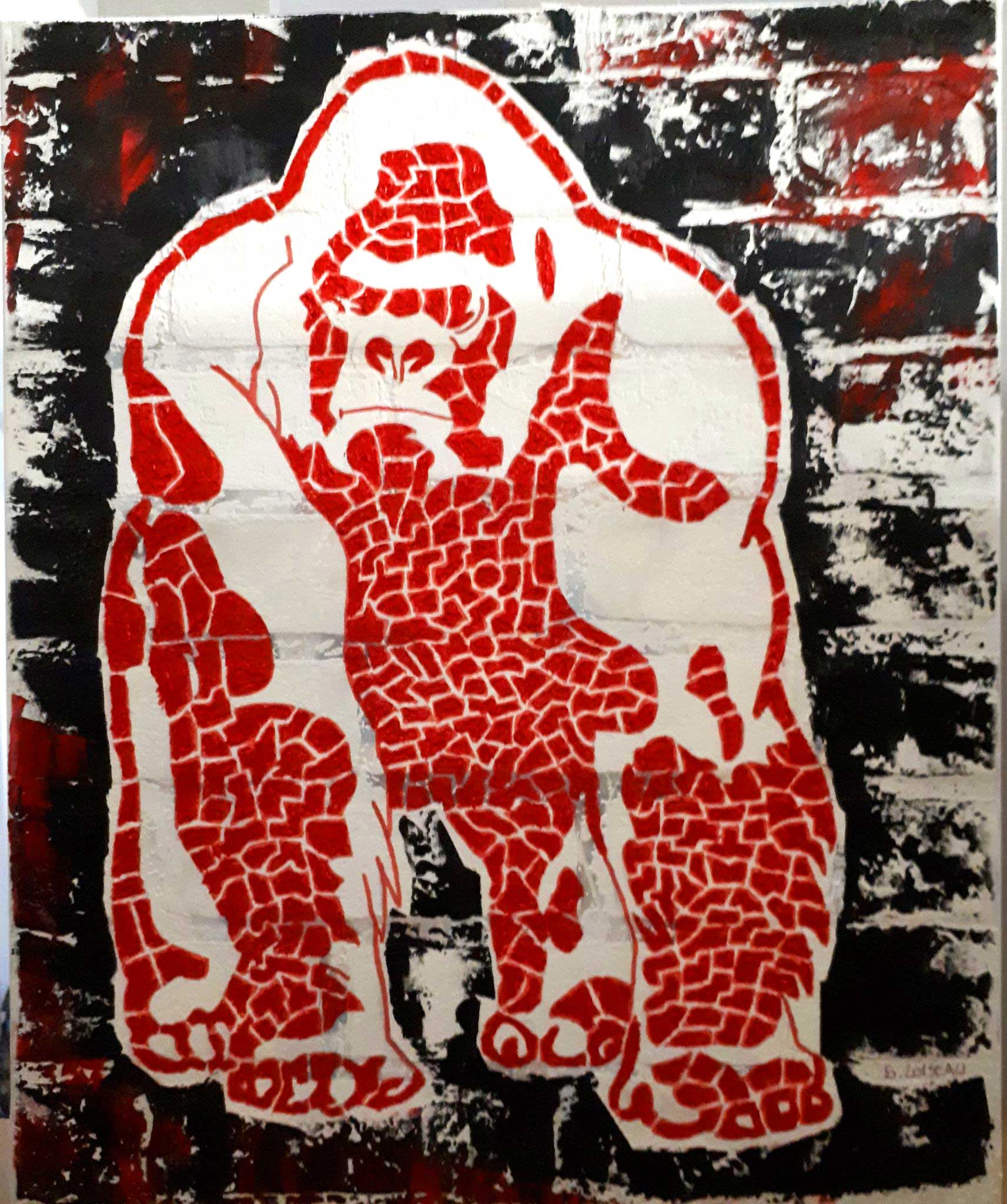 Gorille des montagnes | 38x45 | X