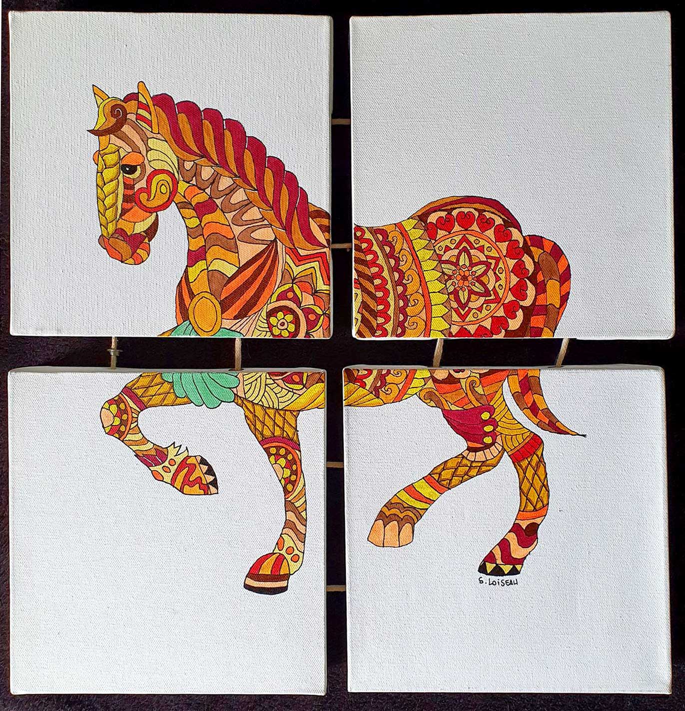 Petit Cheval | 40x40 | X