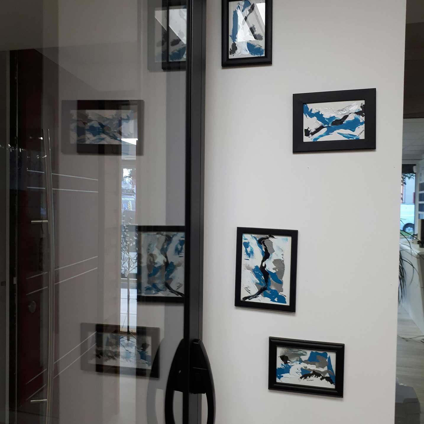 Série de petits cadres abstraits | X