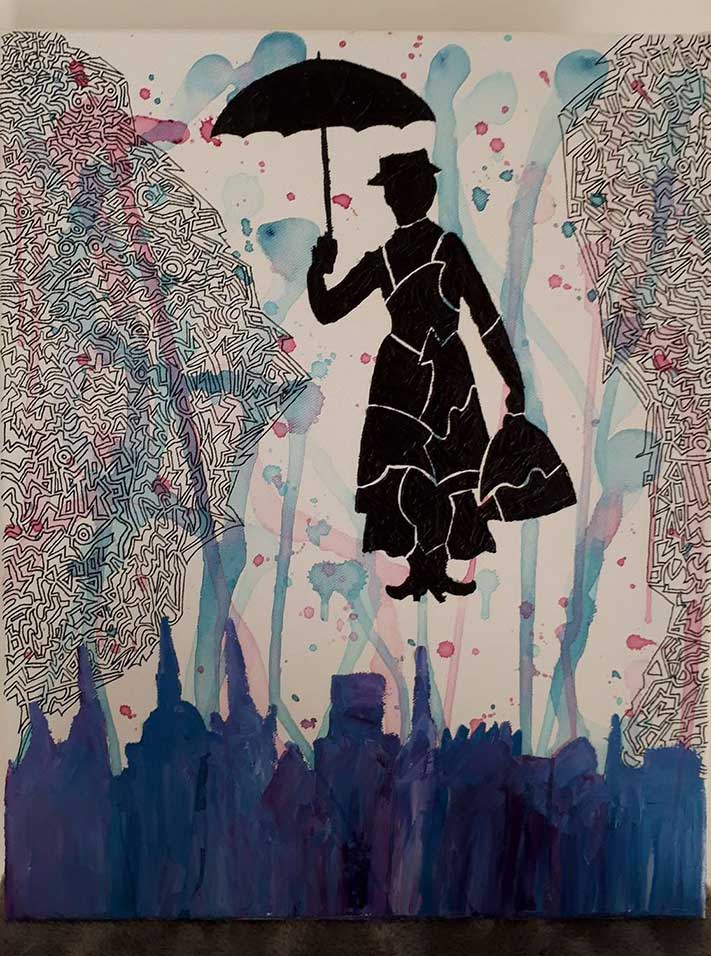 Sombre Mary Poppins | 33x41 | X